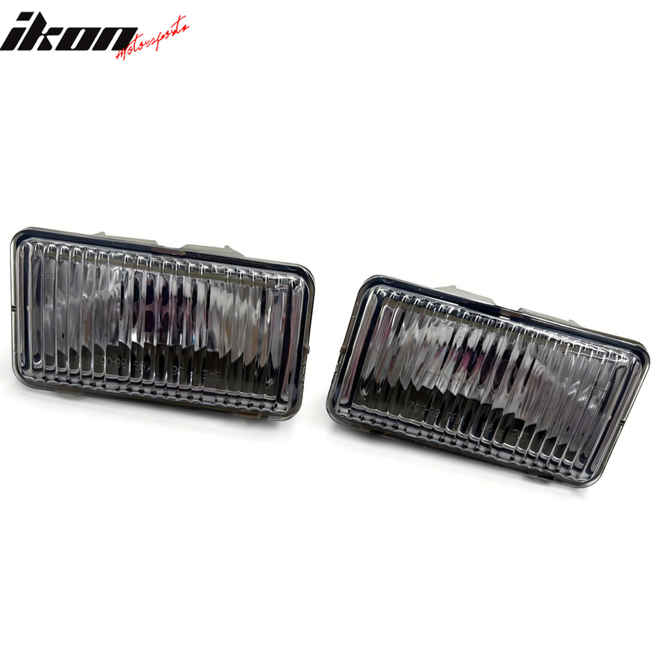 IKON MOTORSPORTS Fog Lights, Compatible with 1998-2004 Chevrolet S10 Base/LS Models 1998-2005 Blazer, Clear Lens Front Bumper Driving Fog Lamp, Pair