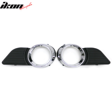 Fits 11-17 Toyota Sienna Front Fog Lights Assembly Black Housing Clear Lens Pair