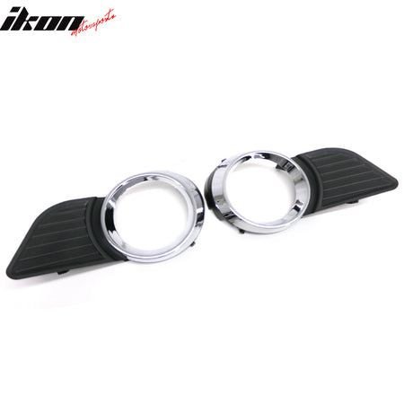 Fits 11-17 Toyota Sienna Front Fog Lights Assembly Black Housing Clear Lens Pair