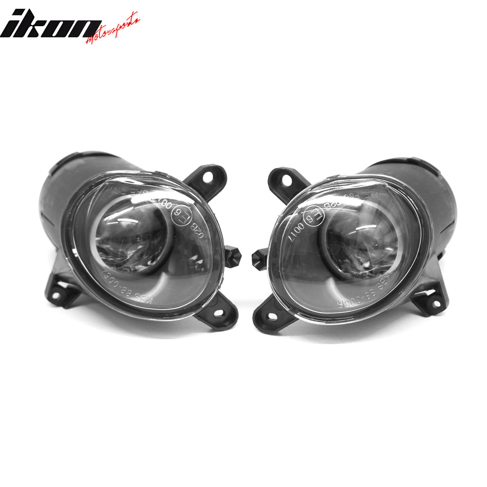 2001-2005 Volkswagen Passat 2PCS Right Left RH LH Front Bumper Driving Fog Lights Lamps Assembly Replacement W/Black Housing Clear Lens H3 Bulb Type