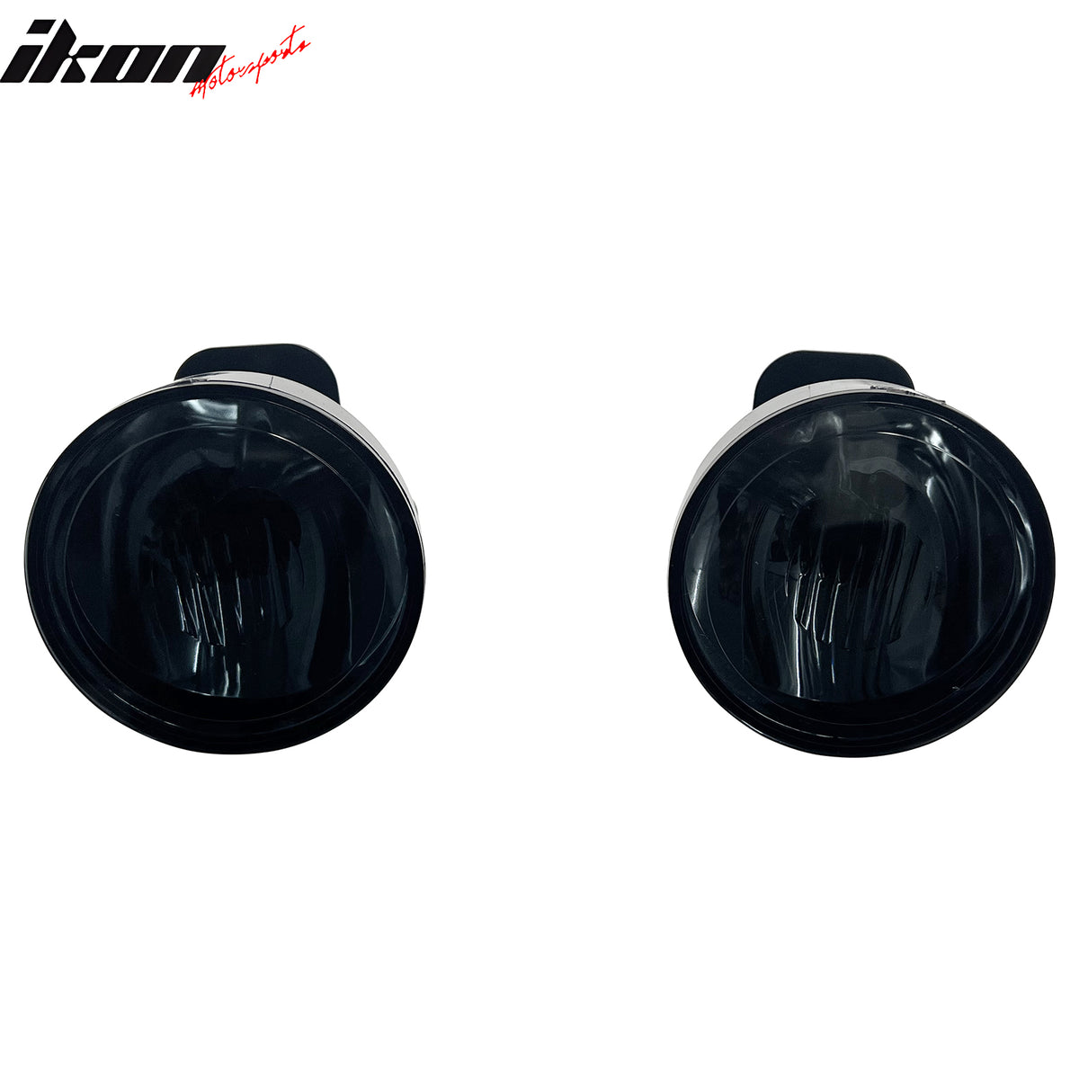 IKON MOTORSPORTS Fog Lights, Compatible with 2000-2006 Chevrolet Suburban 1500/Tahoe Z71 Models, Black Housing Smoke Lens Front Bumper Driving Fog Lamp with Harness, Pair