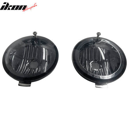 IKON MOTORSPORTS Fog Lights, Compatible with 2004-2007 Ford Freestar & 2001-2003 Windstar, Black Housing Smoke Lens Front Bumper Driving Fog Lamp, Pair