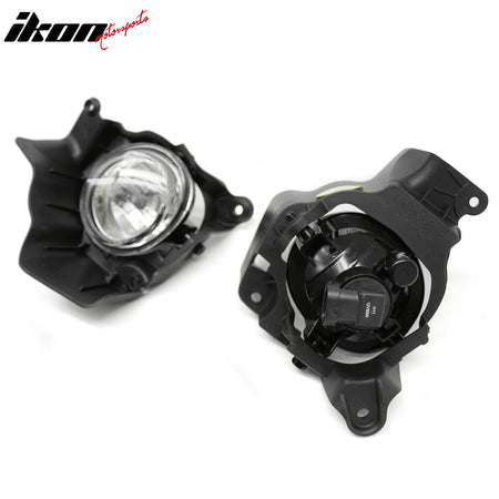 Fits 11-14 Mazda 2 Front Bumper Driving Fog Lights Lamps Replacement Clear Lens