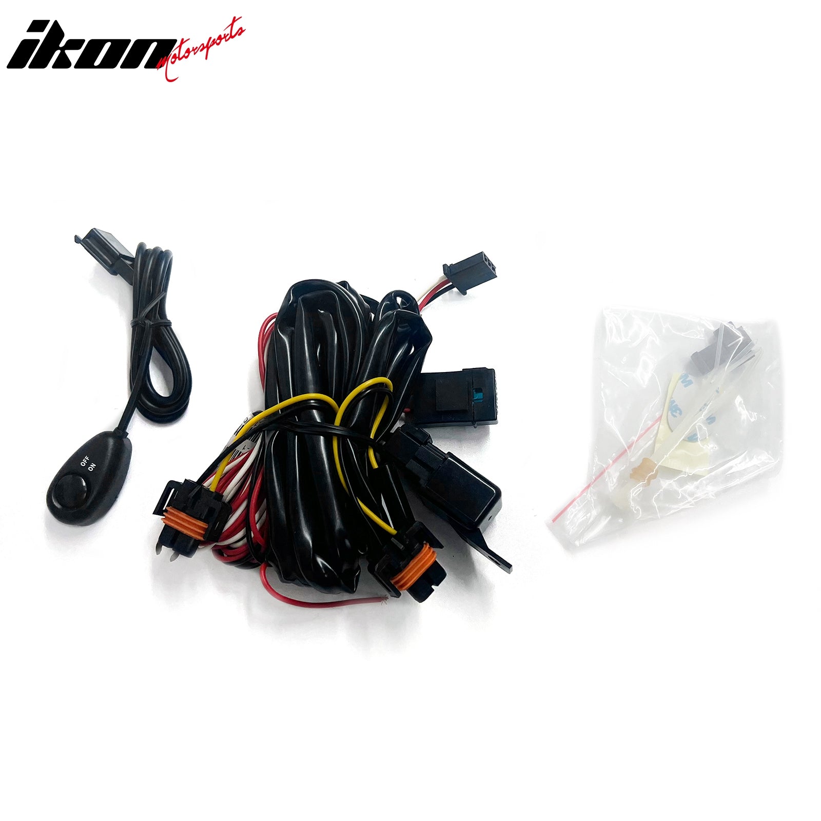 IKON MOTORSPORTS Fog Lights, Compatible with 2011-2014 Mazda 2, Black Housing Smoke Lens Front Bumper Driving Fog Lamp with Harness, Pair