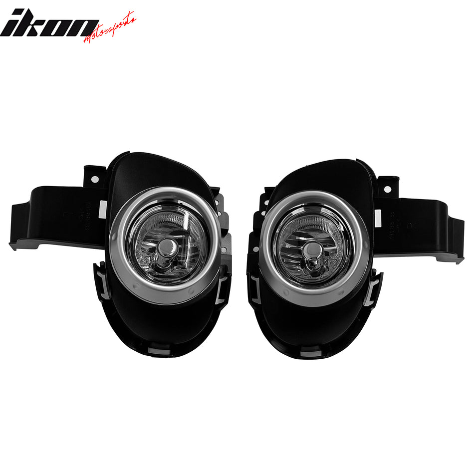 2004-2006 Mazda 3 Hatchback2PCS Right Left RH LH Front Bumper Driving Fog Lights Lamps Assembly Replacement W/Wiring Harness Clear Lens H11 Bulb Type