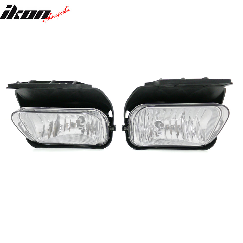 2002-2007 Chevy Silverado 1500 2500 3500 Front Fog Lights Lamps Clear Lens 2PCS