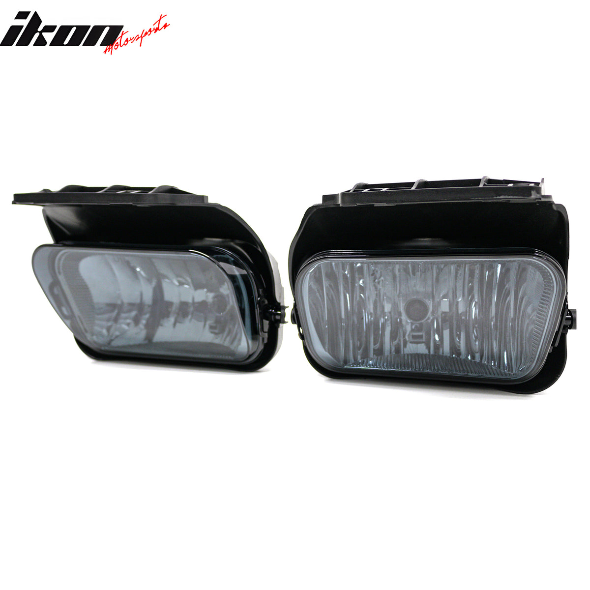 Fits 02-07 Chevy Silverado 1500 2500 3500 Fog Lights Smoke Lens Lamp Assembly