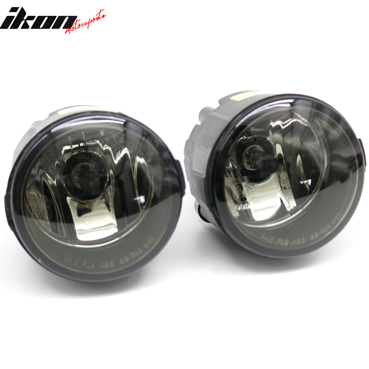 IKON MOTORSPORTS Fog Lights, Compatible with 2009-2012 Nissan Murano 2011-2014 Juke 2009-2014 Cube, Smoke Lens Front Bumper Driving Fog Lamp, Pair