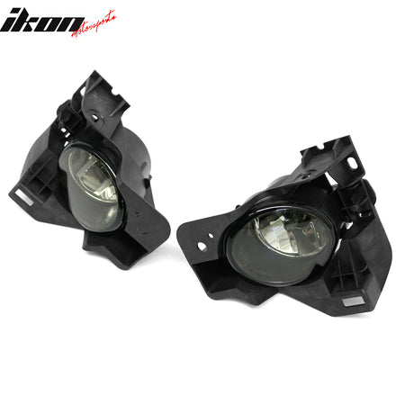 Fits 09-14 Nissan Maxima Front Bumper Fog Lights Smoke Lens Lamp Assembly 2PCS