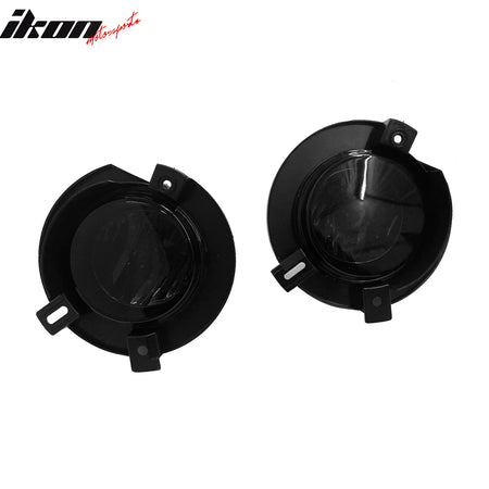 IKON MOTORSPORTS Fog Lights, Compatible with 2001-2005 Ford Explorer, Black Housing Smoke Lens Front Bumper Driving Fog Lamp with Harness, Pair