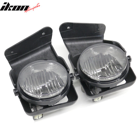 Fits 05-06 GMC Sierra 1500/2500 HD/3500 Fog Lights Smoke Lens Left Right Lamps