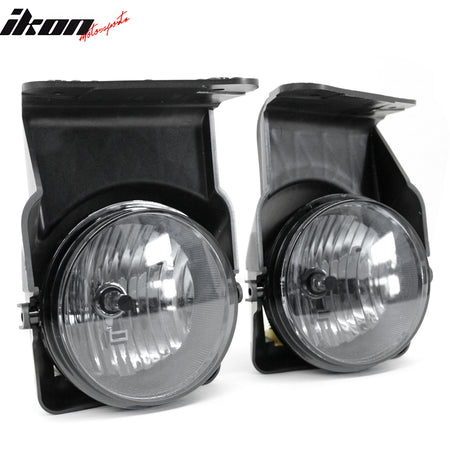 Fits 03-06 GMC Sierra & 07 Classic Front Bumper Fog Lights Lamps Smoke Lens