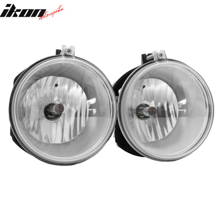 Fits 05-10 Chrysler 300 RH LH Front Bumper Driving Fog Lights Lamps Clear Lens
