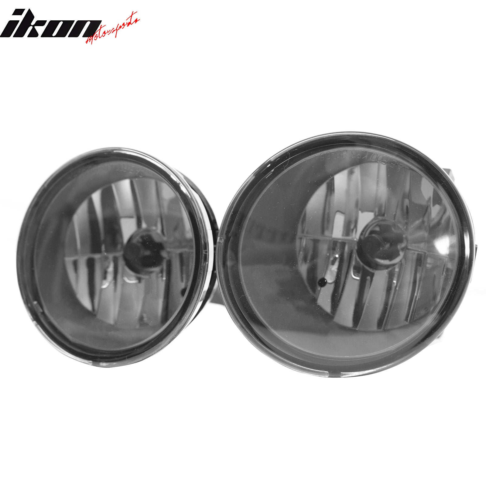 IKON MOTORSPORTS Fog Lights, Compatible with 2005-2007 Nissan Armada & 2004-2015 Titan, 899 Bulb Type Smoke Lens Front Bumper Driving Fog Lamp, Pair