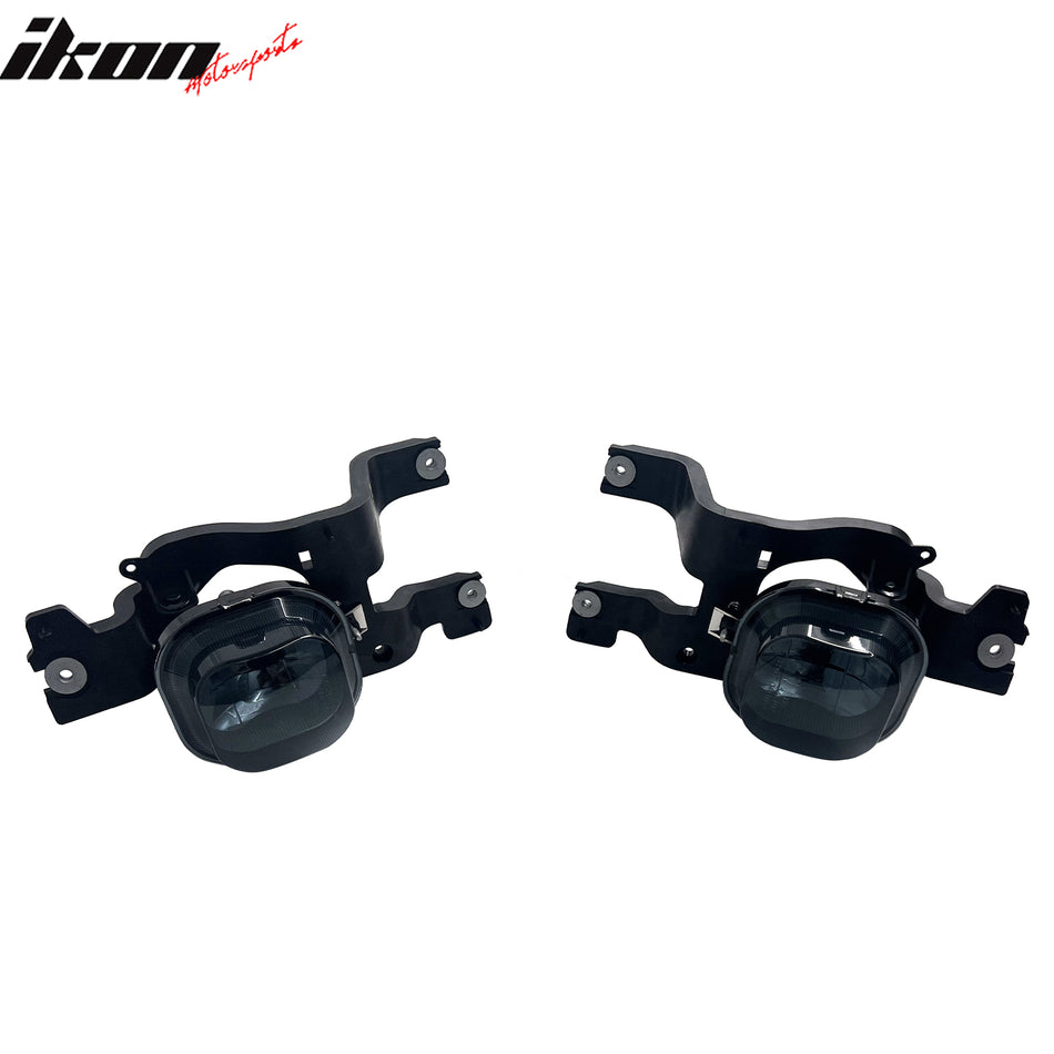 2008-2010 Ford F-250/F-350/F-450 Super Duty Fog Lights Smoke Lens Lamps Pair