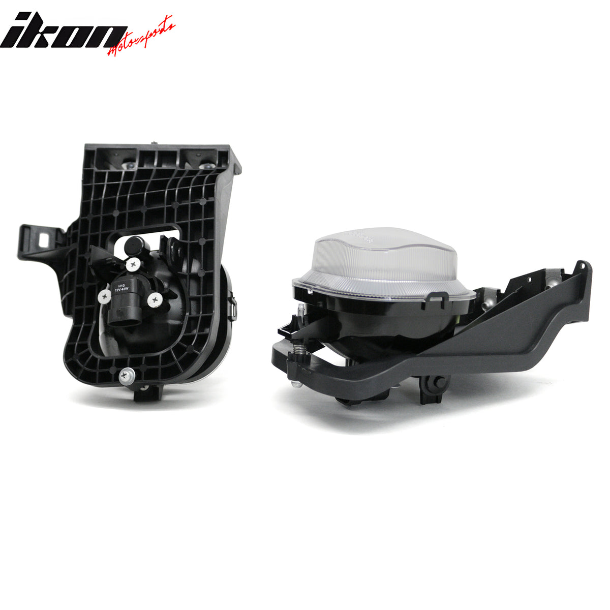 IKON MOTORSPORTS Fog Lights, Compatible with 2006-2007 Ford Ranger (Not Fit STX Models), Black Housing Clear Lens Front Bumper Driving Fog Lamp, Pair