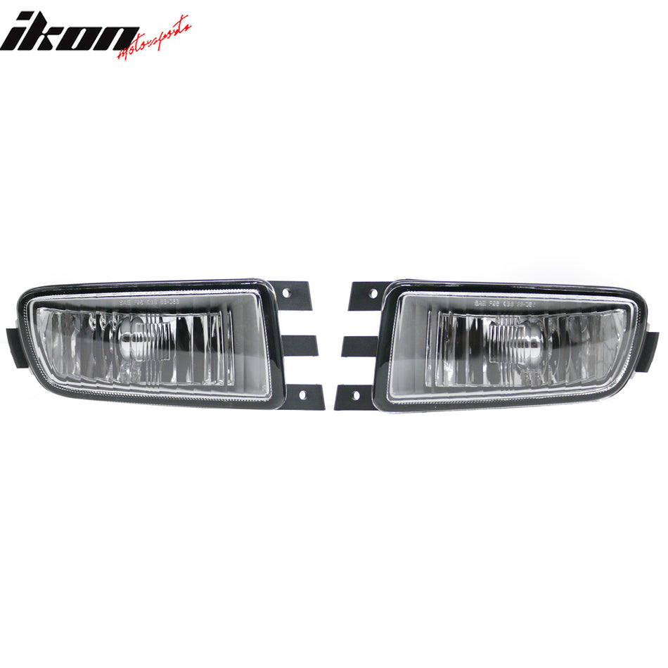 1998-2005 Lexus GS300/GS400/GS430 W/O HID Lamps Right Left RH LH Front Bumper Driving Fog Lights Lamps Assembly Replacement Black Housing Clear Lens