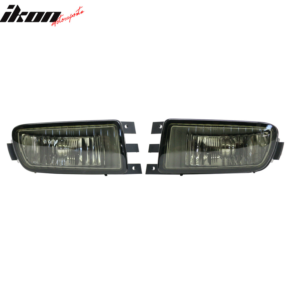 1998-2005 Lexus GS300/GS400/GS430 W/O HID Lamps Right Left RH LH Front Bumper Driving Fog Lights Lamps Assembly Replacement Black Housing Smoke Lens