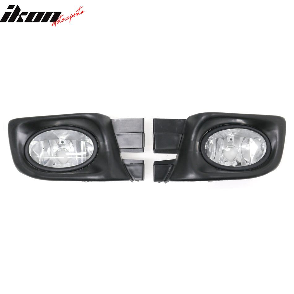 2003-2005 Honda Accord Sedan Front Bumper Fog Lights Clear Lens Lamps Assembly
