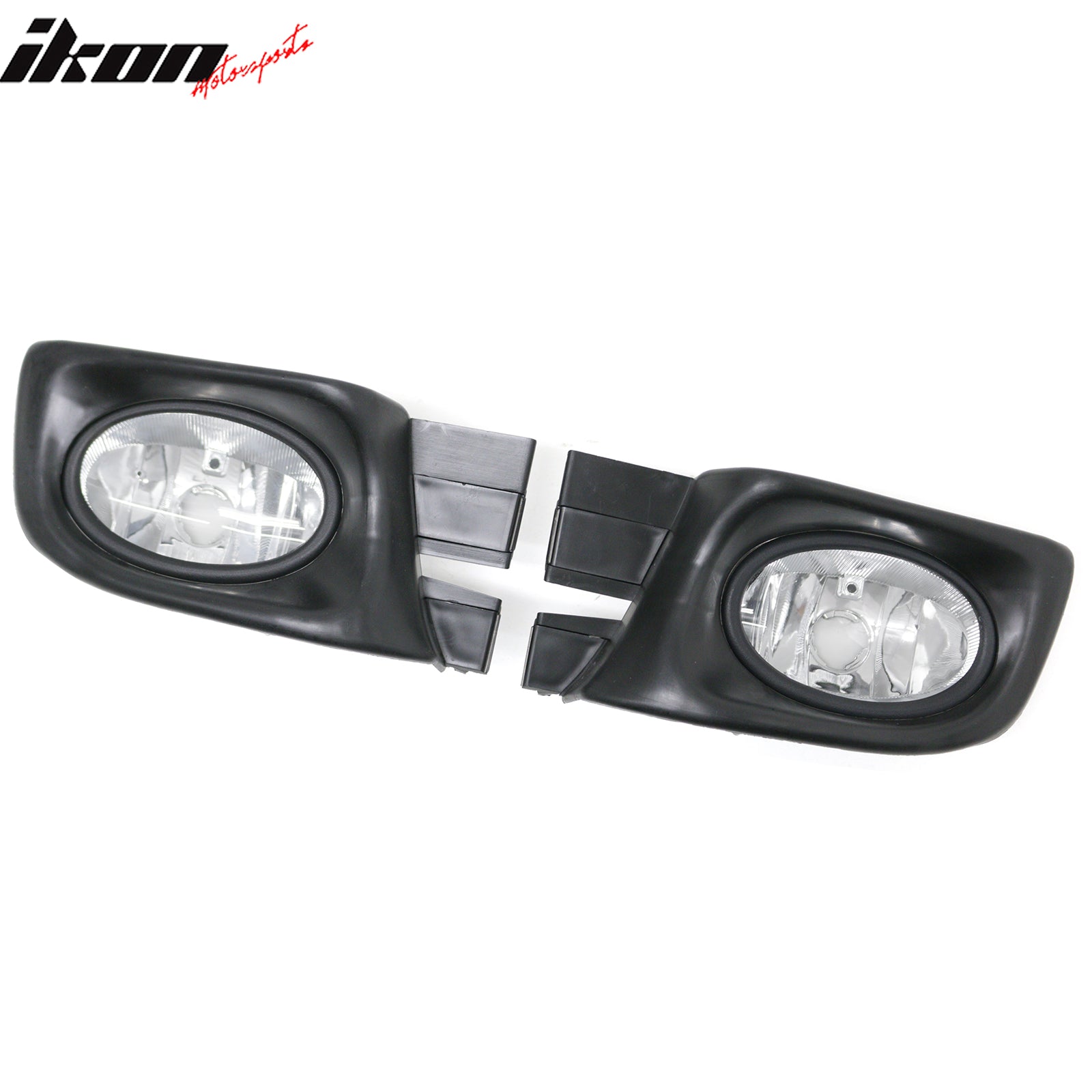IKON MOTORSPORTS Fog Lights, Compatible with 2003-2005 Honda Accord Sedan, Clear Lens Front Bumper Driving Fog Lamp, Pair