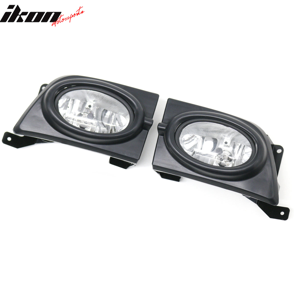 IKON MOTORSPORTS Fog Lights, Compatible with 2006-2008 Honda Civic Sedan, Clear Lens Front Bumper Driving Fog Lamp, Pair