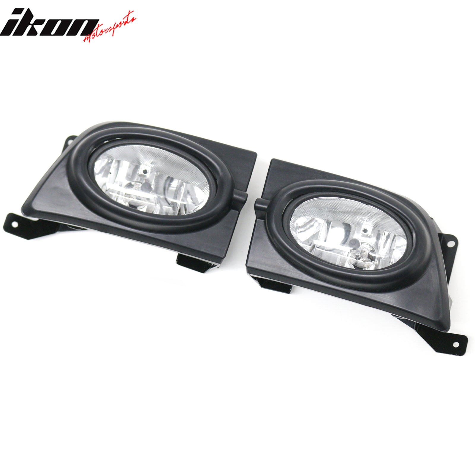 IKON MOTORSPORTS Fog Lights, Compatible with 2006-2008 Honda Civic Sedan, Clear Lens Front Bumper Driving Fog Lamp, Pair