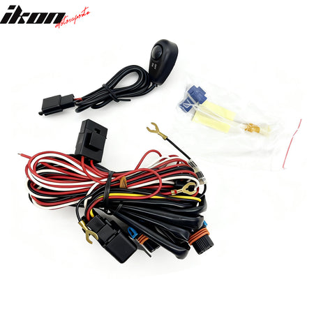 Fits 11-14 Ford F-150 Front Bumper Fog Lights Lamps W/Wiring Harness Clear Lens