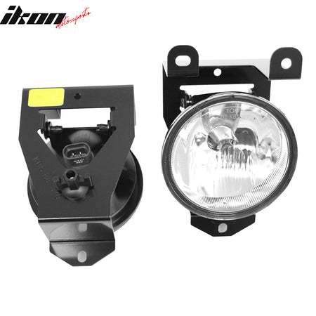 Fits 02-06 GMC Sierra 1500 Denali 92-99 Pontiac Bonneville Fog Lights Clear Lens