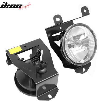 Fits 02-06 GMC Sierra 1500 Denali 92-99 Pontiac Bonneville Fog Lights Clear Lens