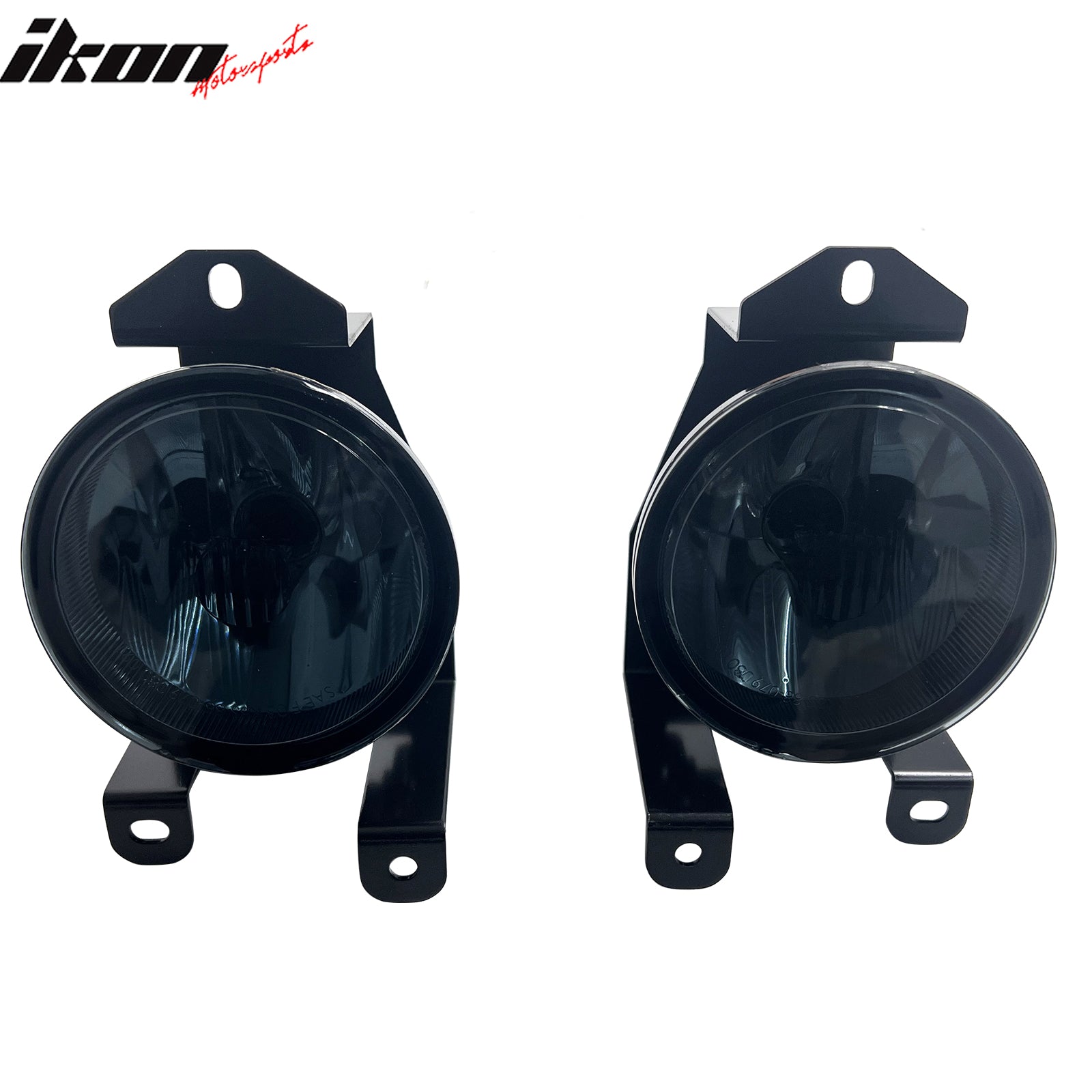 IKON MOTORSPORTS Fog Lights, Compatible with 02-06 GMC Sierra 1500 01 C3 01-06 GMC Yukon & 1500 XL Denali 92-99 Pontiac Bonneville SSE/SSEi, Smoke Lens Front Bumper Driving Fog Lamp with Harness, Pair
