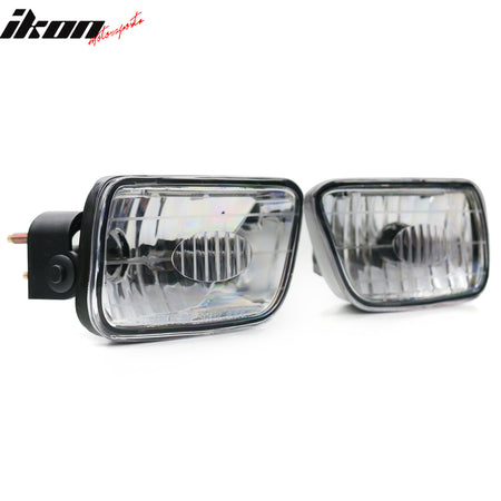 Fits 02-09 Chevy Trailblazer & Isuzu Ascender 2PCS Front Bumper Fog Lights Lamps