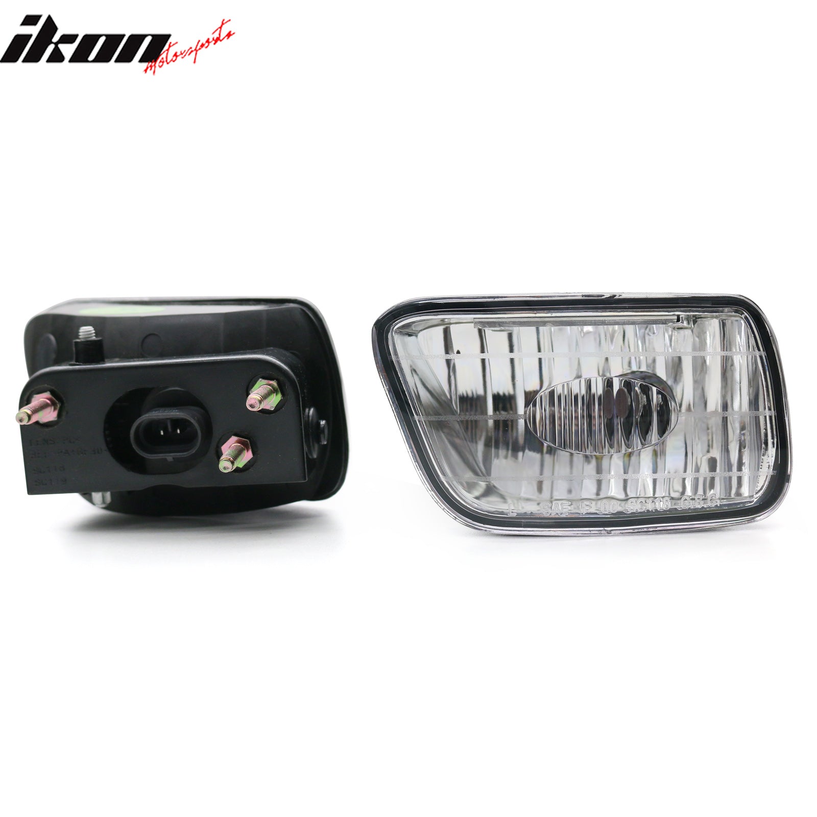 Fits 02-09 Chevy Trailblazer & Isuzu Ascender 2PCS Front Bumper Fog Lights Lamps