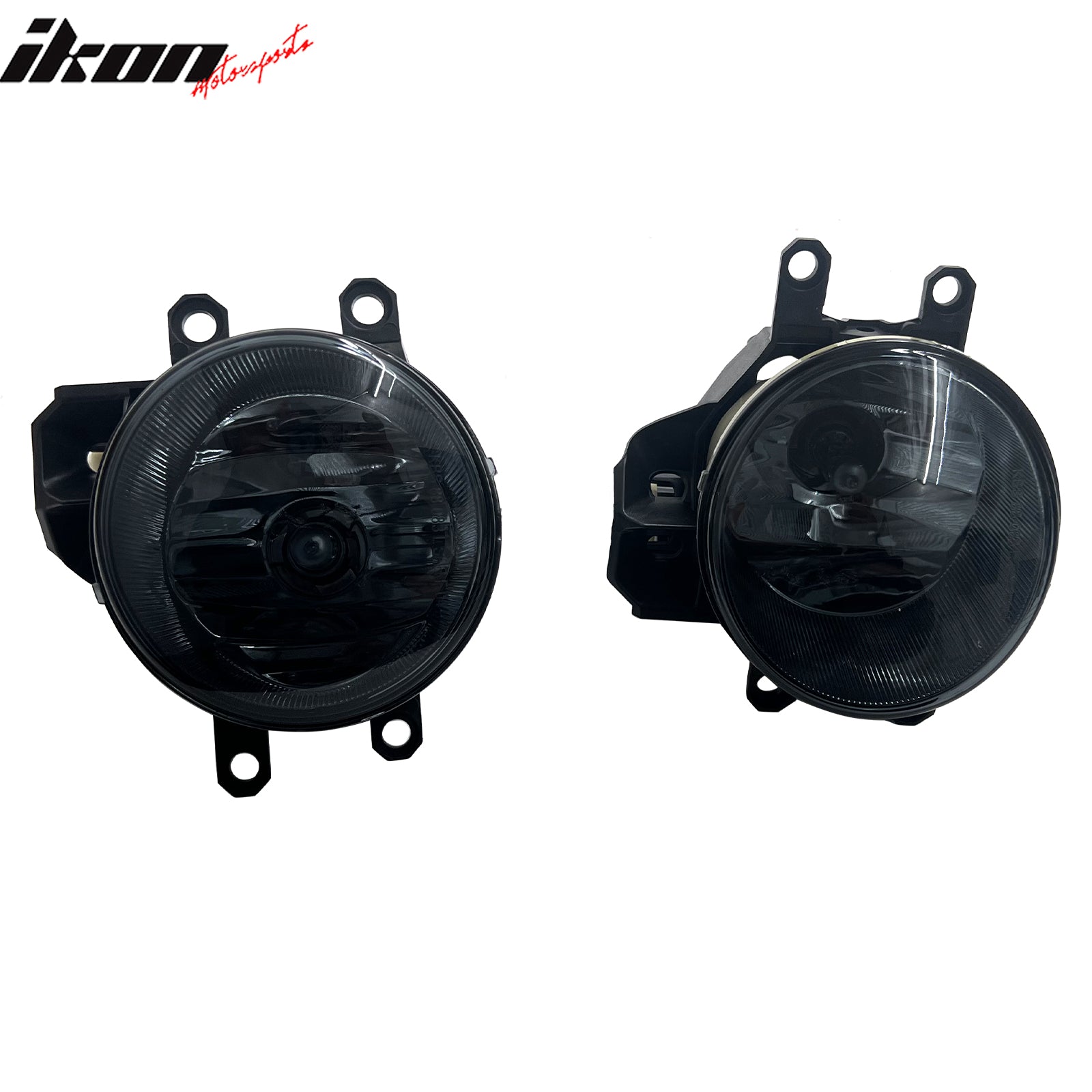 IKON MOTORSPORTS Fog Lights, Compatible with 2014-2015 Lexus RX350/RX450h & 2014-2016 Toyota Corolla & 2014-2021 Highlander & Tundra, Smoke Lens Front Bumper Driving Fog Lamp with Harness, Pair