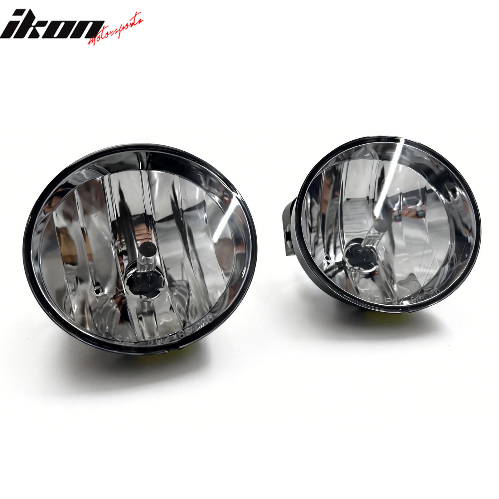 IKON MOTORSPORTS Fog Lights, Compatible with 2002-2008 GMC Envoy, Clear Lens Front Bumper Driving Fog Lamp, Pair