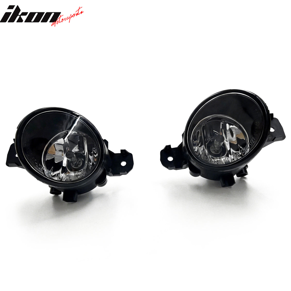IKON MOTORSPORTS Fog Lights, Compatible with 2008-2010 Nissan Rogue 2004-2010 Sentra 2007-2008 Maxima 2008-2010 INFINITI M35/M45, Clear Lens Black Housing Front Bumper Driving Fog Lamp, Pair