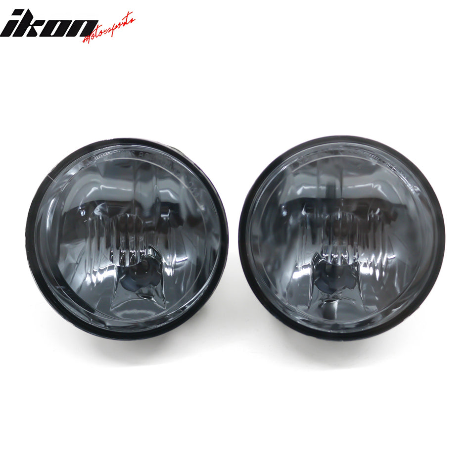 2002-2007 Buick Rendezvous & 2000-2005 Pontiac Montana Front Bumper Driving Fog Lights Lamps Assembly Replacement W/Harness Black Housing Smoke Lens