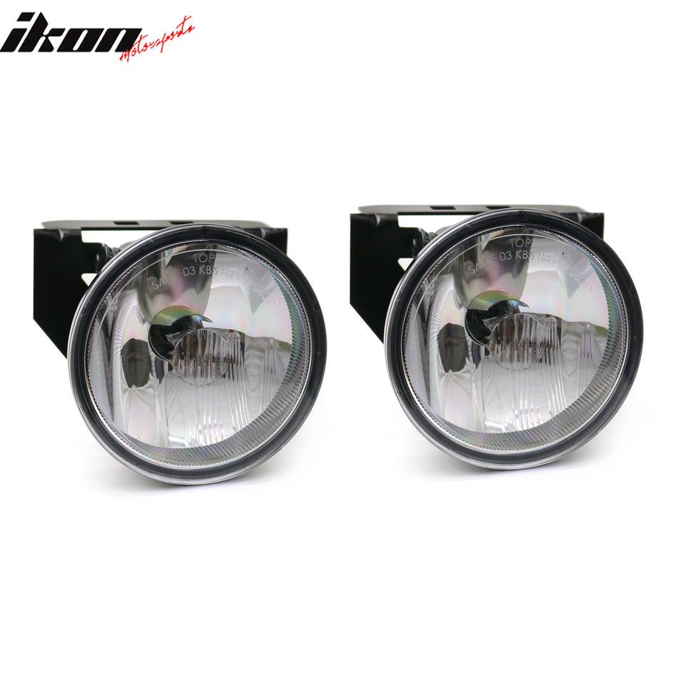 1992-1999 Pontiac Bonneville SE 2PC Front Bumper Fog Light W/Clear Len