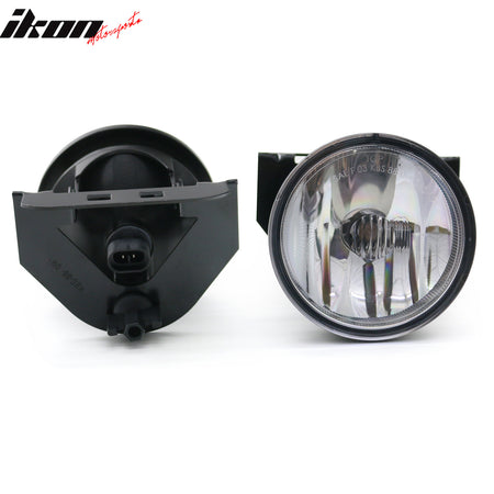 Fits 92-99 Pontiac Bonneville SE 2PCS Front Bumper Fog Lights Lamps W/Clear Lens