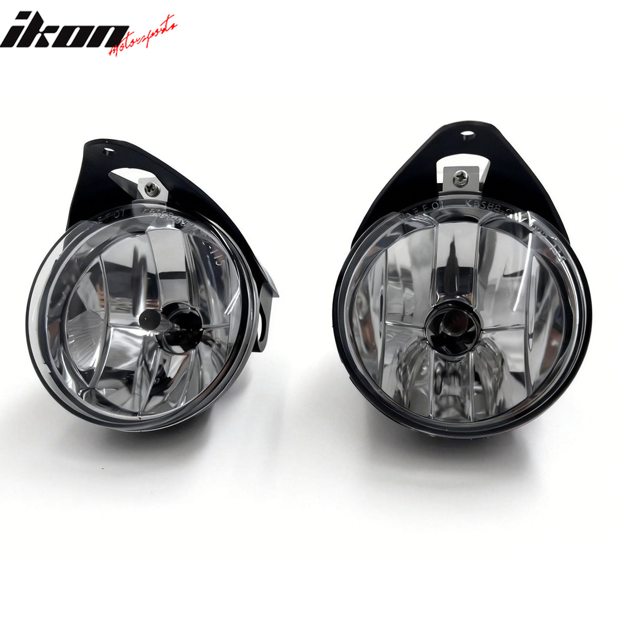 IKON MOTORSPORTS Fog Lights, Compatible with 2004 Chrysler Pacifica& 2001-2006 Sebring& 2001-2006 Dodge Stratus Sedan, Clear Lens Front Bumper Driving Fog Lamp, Pair