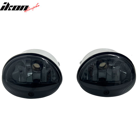 IKON MOTORSPORTS Fog Lights, Compatible with 98-04 Chrysler Concorde 99-01 LHS 98-1999 Town & Country 99-00 Voyager/Grand 99-05 Dodge Caravan/Grand, Smoke Lens Front Bumper Driving Fog Lamp, Pair
