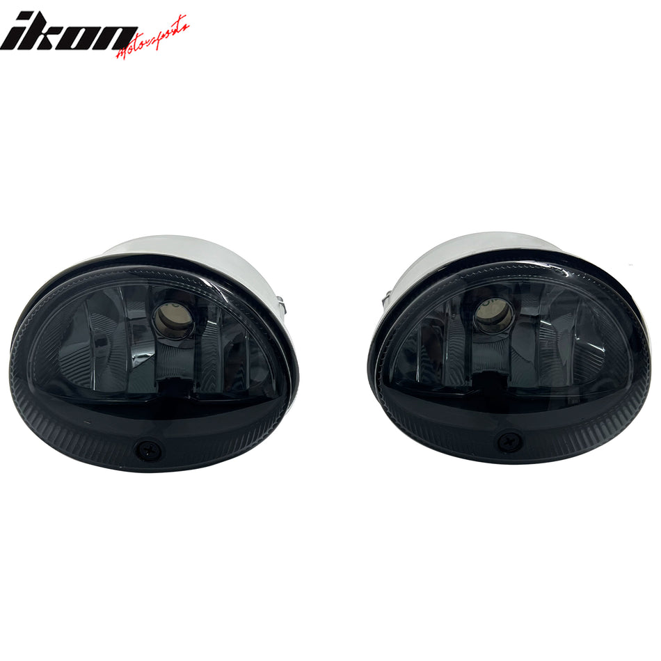 IKON MOTORSPORTS Fog Lights, Compatible with 98-04 Chrysler Concorde 99-01 LHS 98-1999 Town & Country 99-00 Voyager/Grand 99-05 Dodge Caravan/Grand, Smoke Lens Front Bumper Driving Fog Lamp, Pair