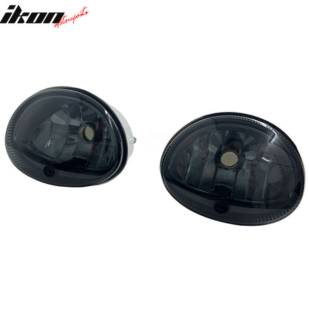 Fits 98-04 Chrysler Concorde 99-01 LHS 99-00 Voyager Fog Lights Lamps Smoke Lens