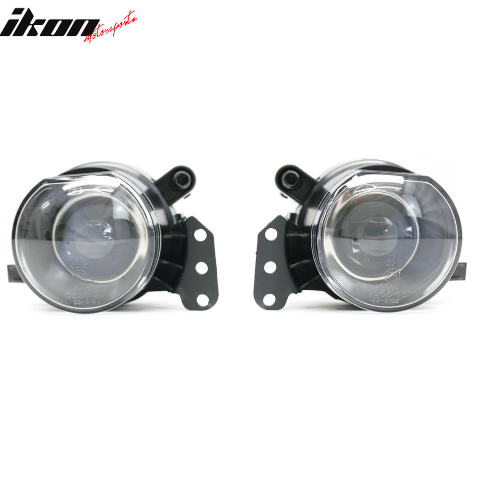 2006-2009 BMW 3-Series E92 Coupe & 2006-2008 E90 4-Door/M3 RH LH Front Bumper Driving Fog Lights Lamps Assembly Replacement M3 Style Black Housing