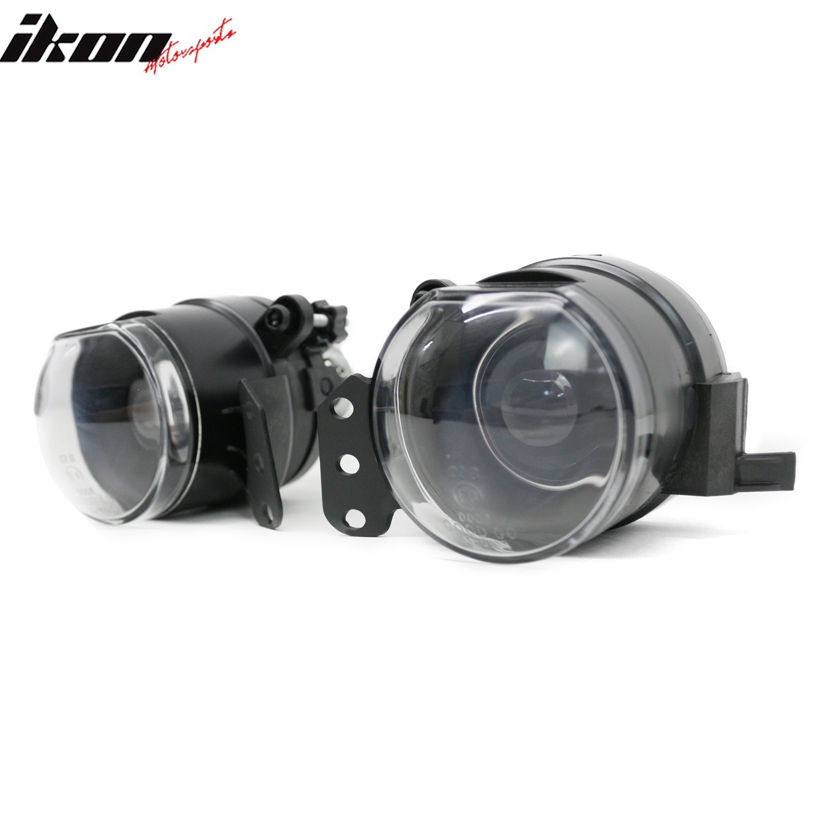 IKON MOTORSPORTS Fog Lights, Compatible with 2006-2009 BMW 3-Series E92 Coupe & 2006-2008 E90 4-Door/M3, M3 Style Black Housing Front Bumper Driving Fog Lamp, Pair