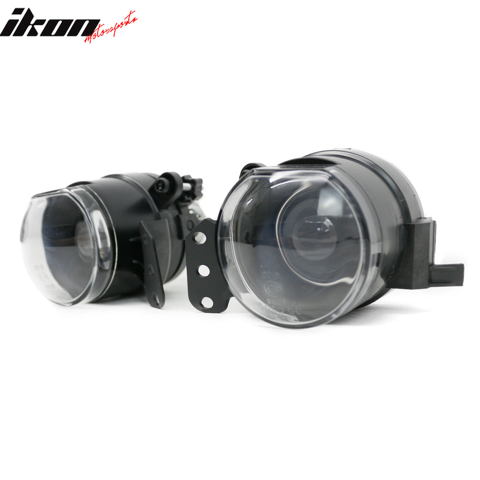 IKON MOTORSPORTS Fog Lights, Compatible with 2006-2009 BMW 3-Series E92 Coupe & 2006-2008 E90 4-Door/M3, M3 Style Black Housing Front Bumper Driving Fog Lamp, Pair