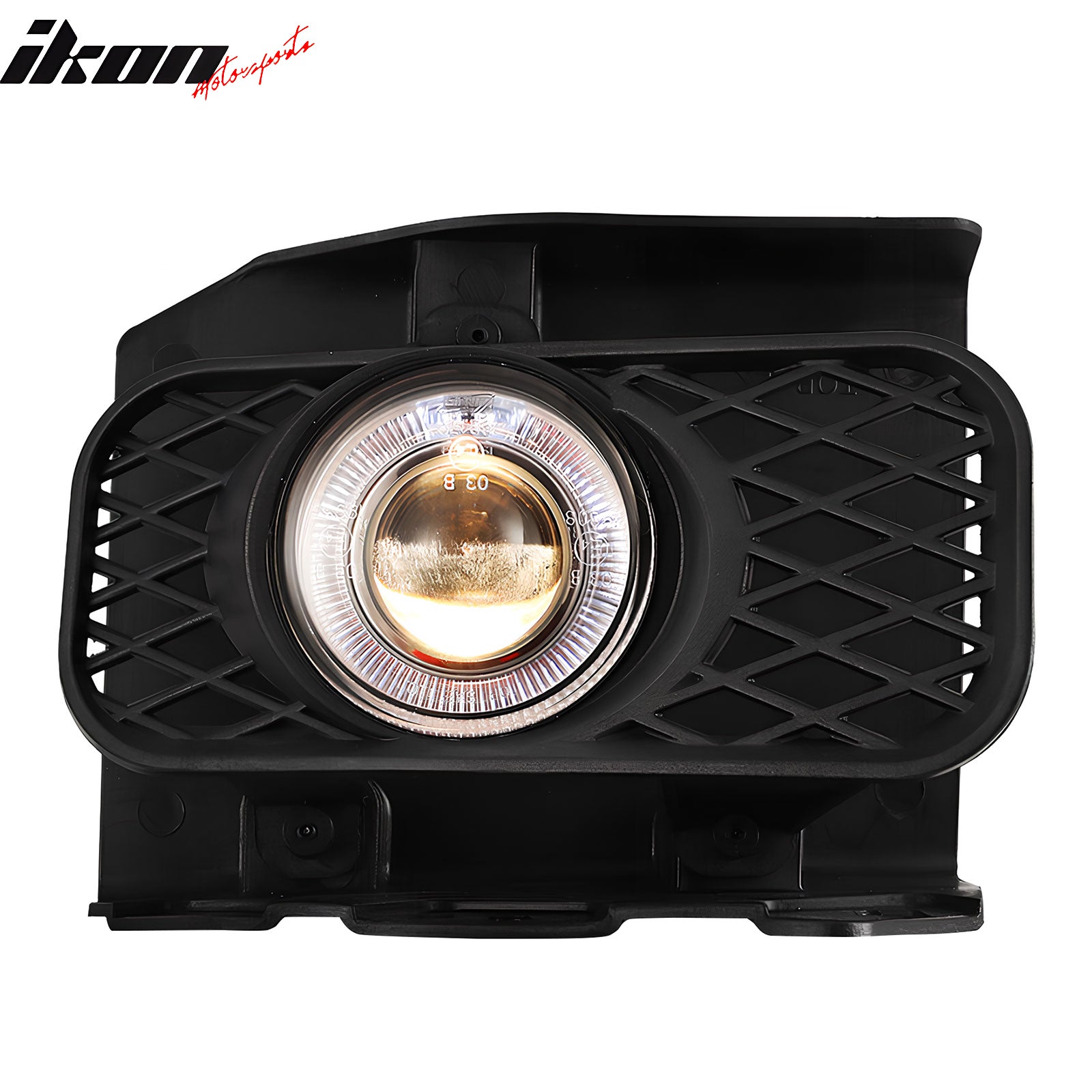 Fits 99-03 Ford F-150 Ring Style 2PCS Front Projector Fog Lights W/Black Housing