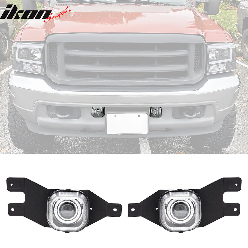 2001-2006 Ford F-250 Ring Style 2PCS Front Projector Fog Lights