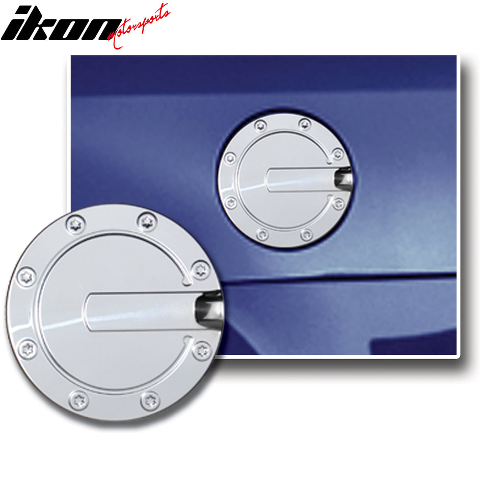 For 10-12 Ford Fusion Mirror Finish Stainless Steel Fuel Door Gas Cap Cover Trim