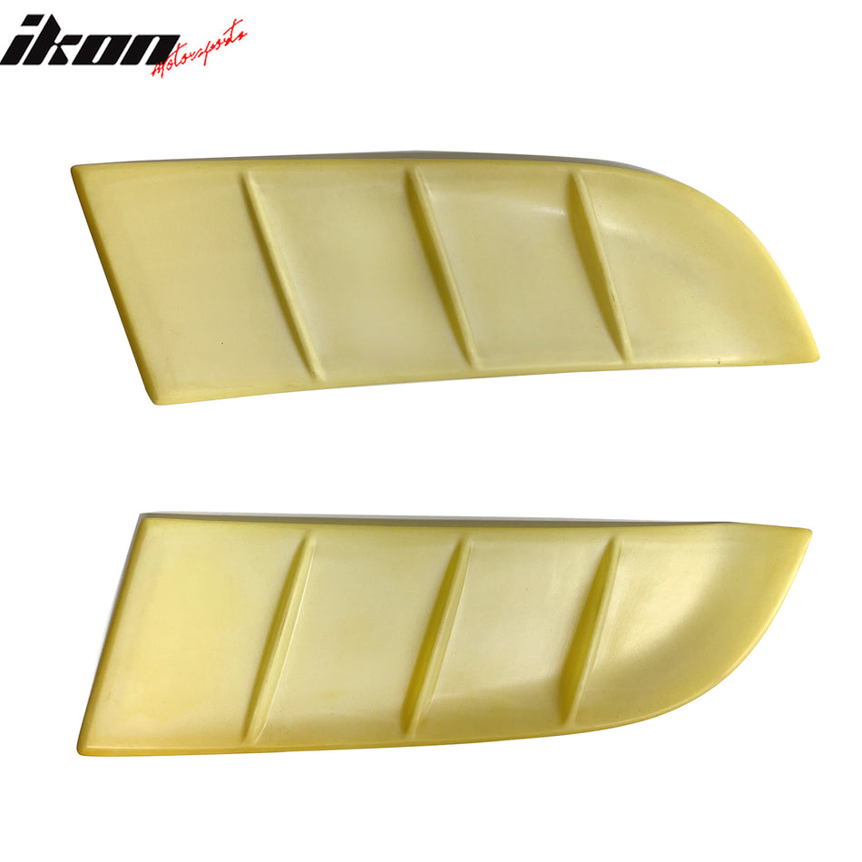 2005-2014 Ford Mustang Coupe 2-Door Unpainted Window Louver Scoops
