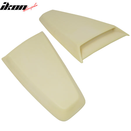 Fits 05-14 Ford Mustang Coupe Side Quarter Window Louvers Shade Vent Unpainted